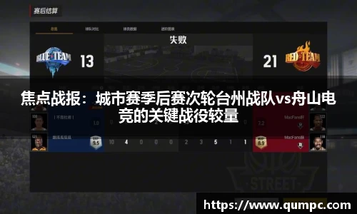 焦点战报：城市赛季后赛次轮台州战队vs舟山电竞的关键战役较量